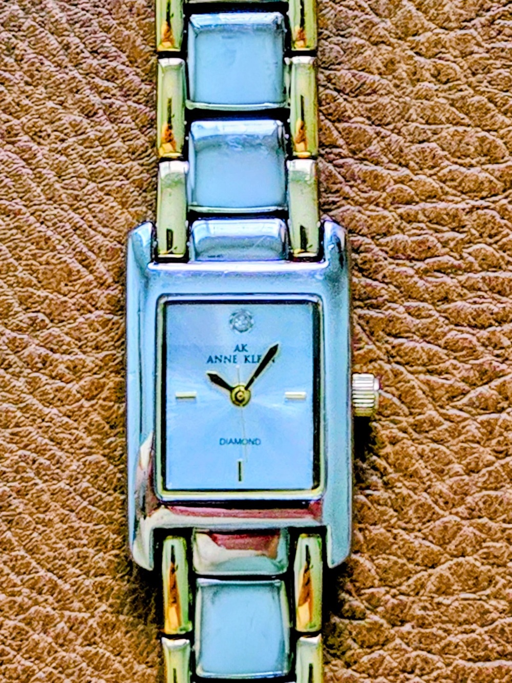 Anne Klein Two-Tone‎ Rectangular Bracelet Watch - Gold & Silver